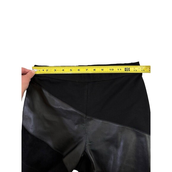 Diane Von Furstenberg Black Slim Moto Legging‎ Pants Size Medium DVF - Picture 6 of 8